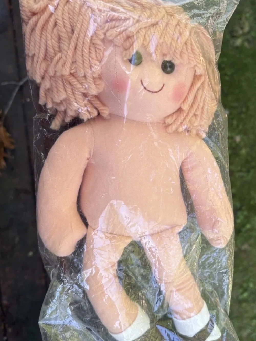 Parklane Fabric Doll Caucasian golden blonde hair 14 inch high new in package